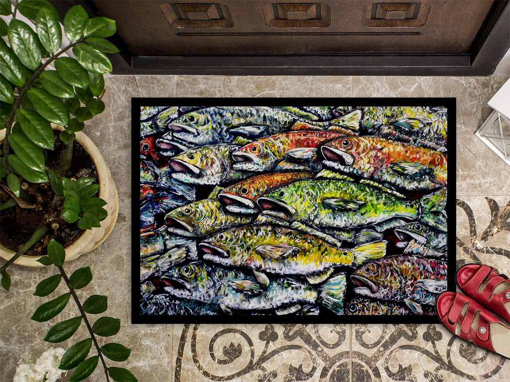 Wanna Be Fishin Indoor and Outdoor Doormat