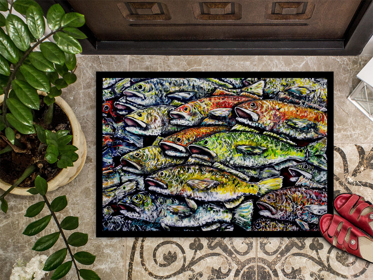 Wanna Be Fishin Indoor and Outdoor Doormat