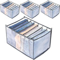 Foldable Closet and Drawer Organizer for Folded Clothing