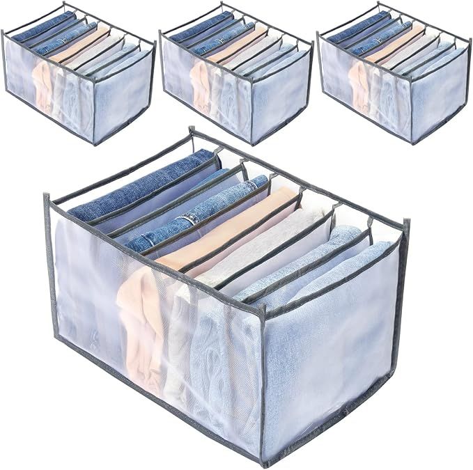 Foldable Closet and Drawer Organizer for Folded Clothing