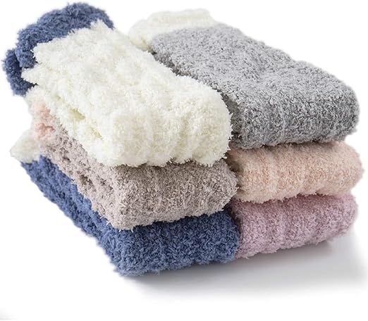 Fluffy Plush Sleeping Slipper Socks for Cozy Days Indoors