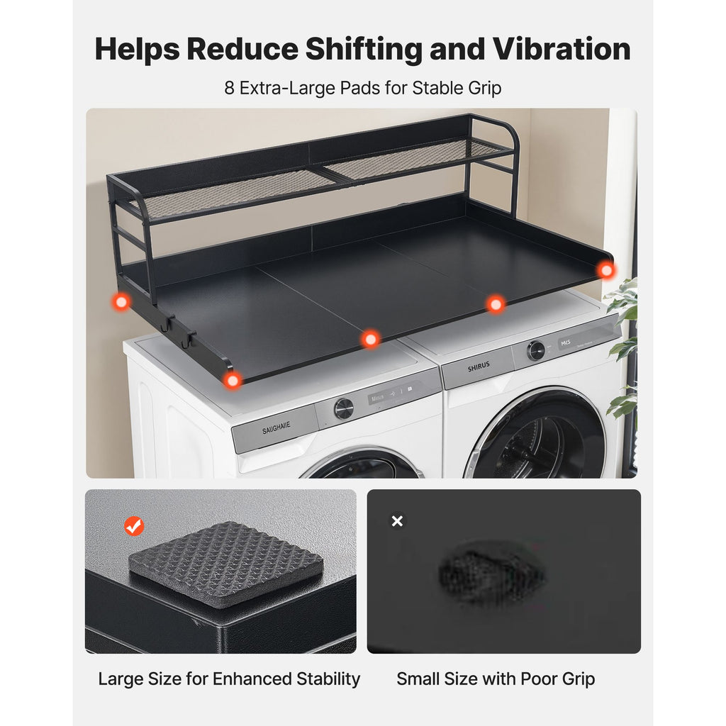 Washer Dryer Countertop with Shelf - Laundry Topper for Organization