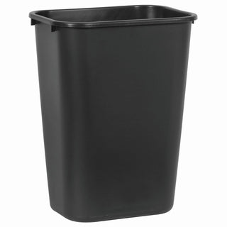 Black Stackable Wastebasket for Compact Spaces