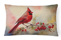 Watercolor Cardinal Indoor-Outdoor Throw Pillow