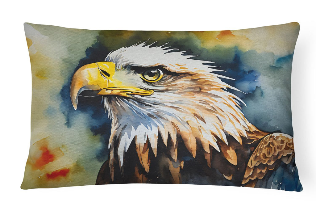 Watercolor Eagle Indoor and Outdoor Throw Pillow