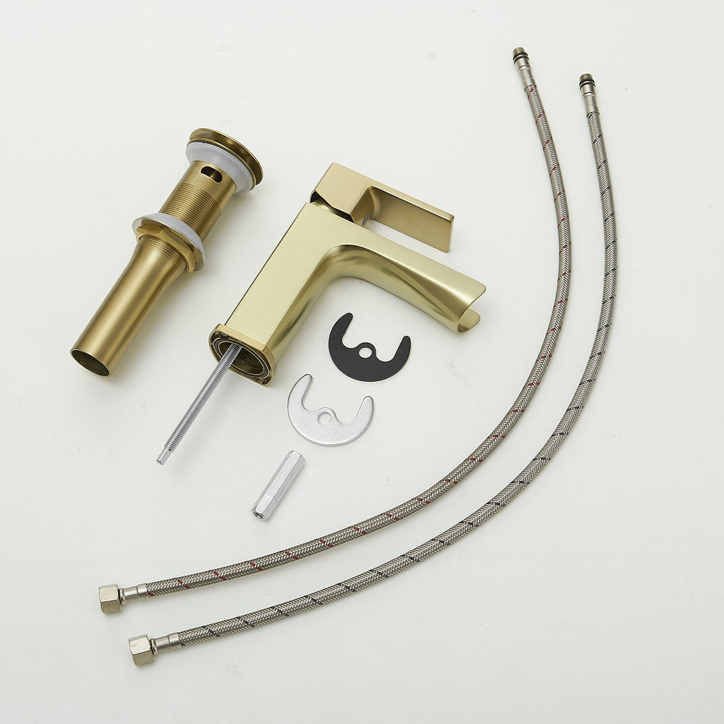 Modern Single-Handle Waterfall Bathroom Faucet