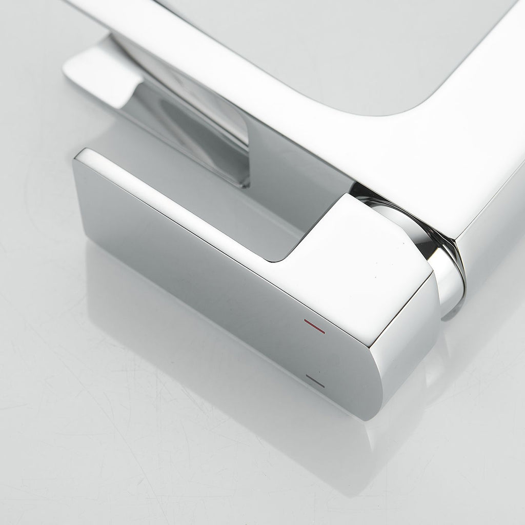 Modern Single-Handle Waterfall Bathroom Faucet