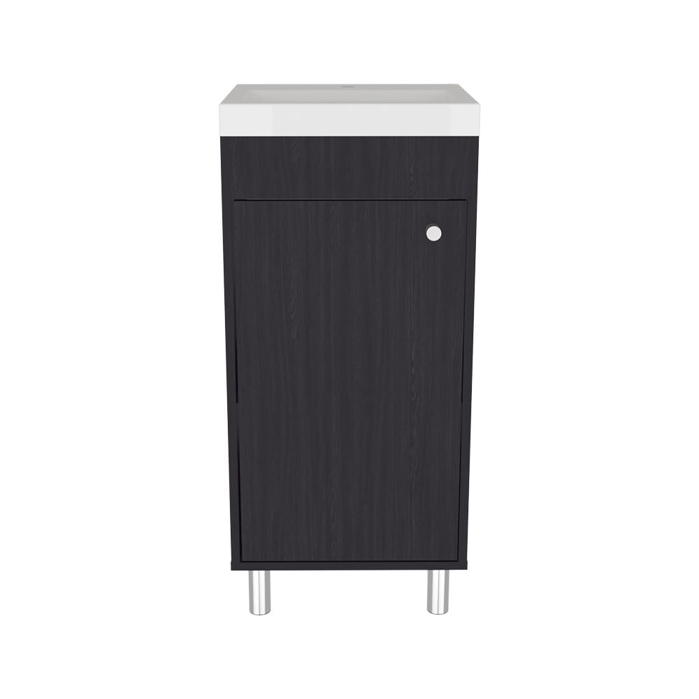 Waterford Black Bathroom Vanity with Integrated Sink