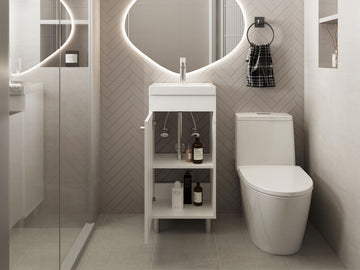 Waterford Vanity Sink: Compact Design with Integrated Sink and Storage