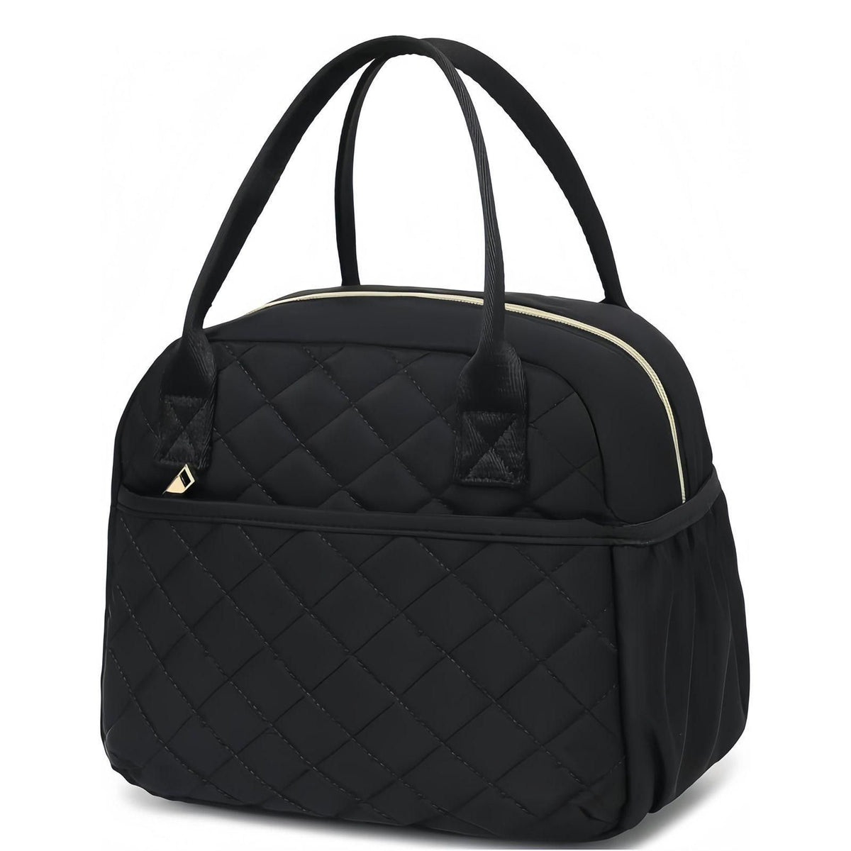 water-ready Insulated Lunch Bag - Large Capacity Portable Tote - Black