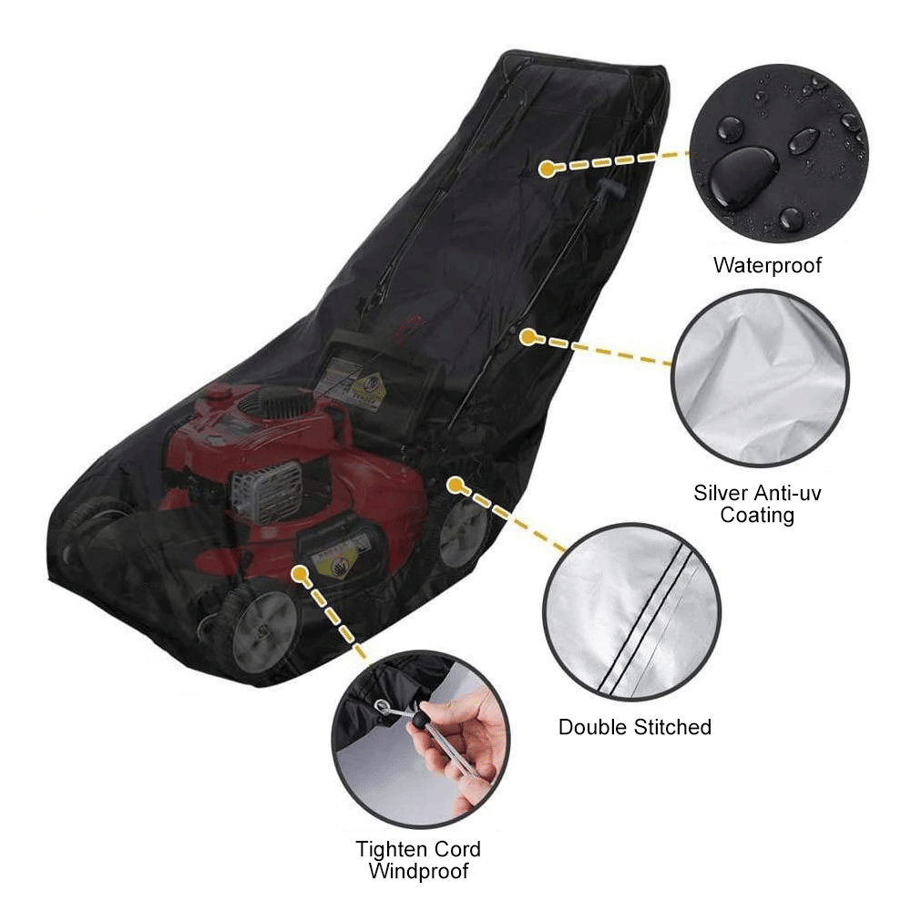 Universal-Fit water-ready Push Lawn Mower Cover