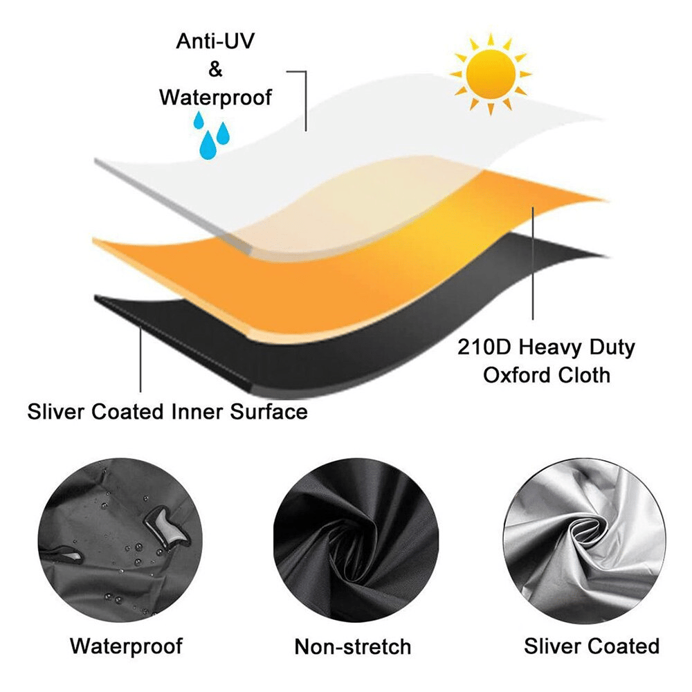 Universal-Fit water-ready Push Lawn Mower Cover