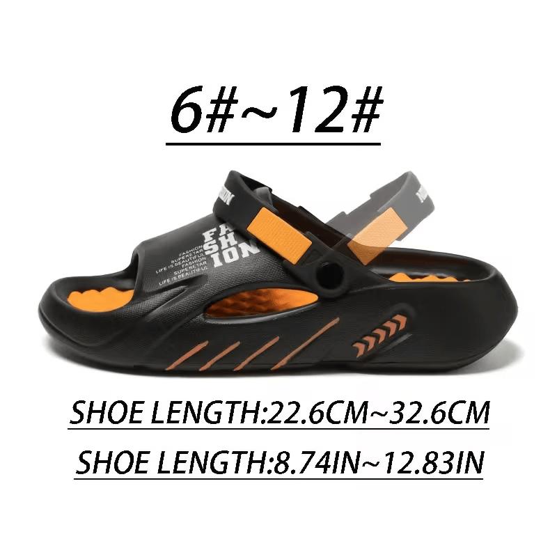 Quick-Drying Men's Clog Sandals with Adjustable Strap