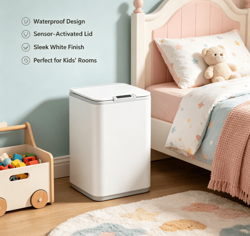 Modern Touchless Sensor Trash Can