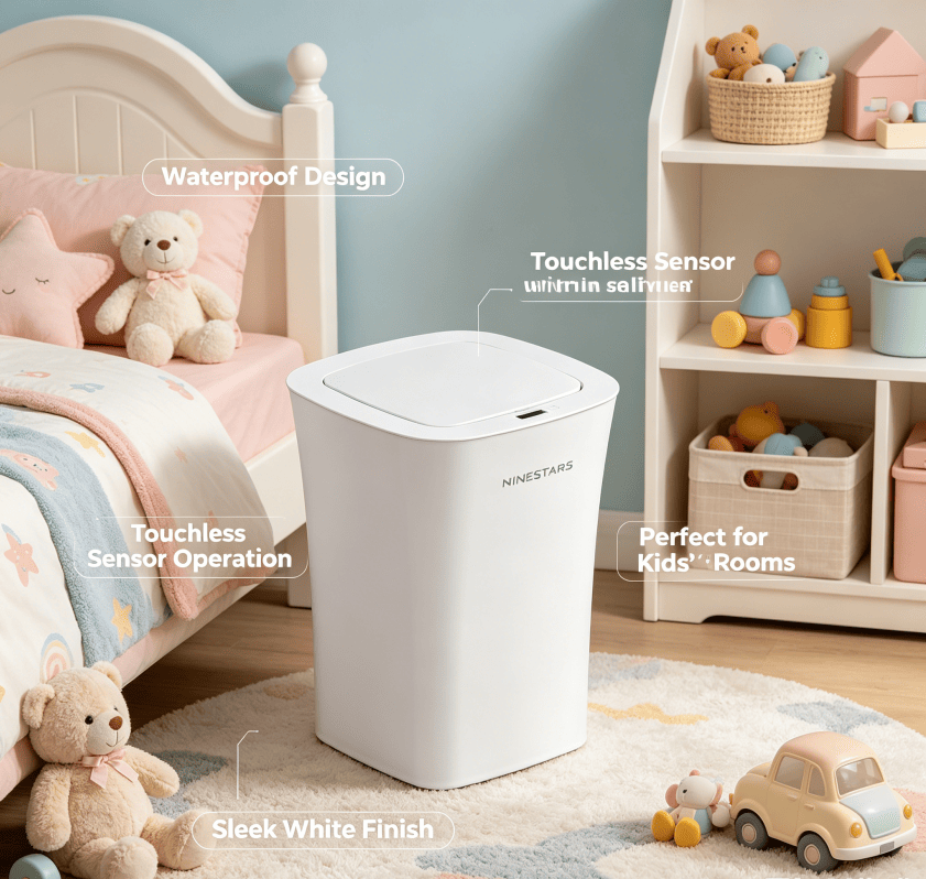 Modern Touchless Sensor Trash Can