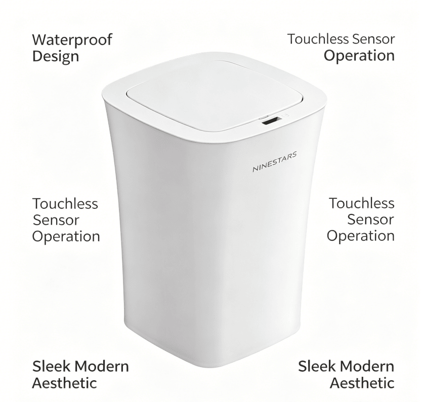 Modern Touchless Sensor Trash Can
