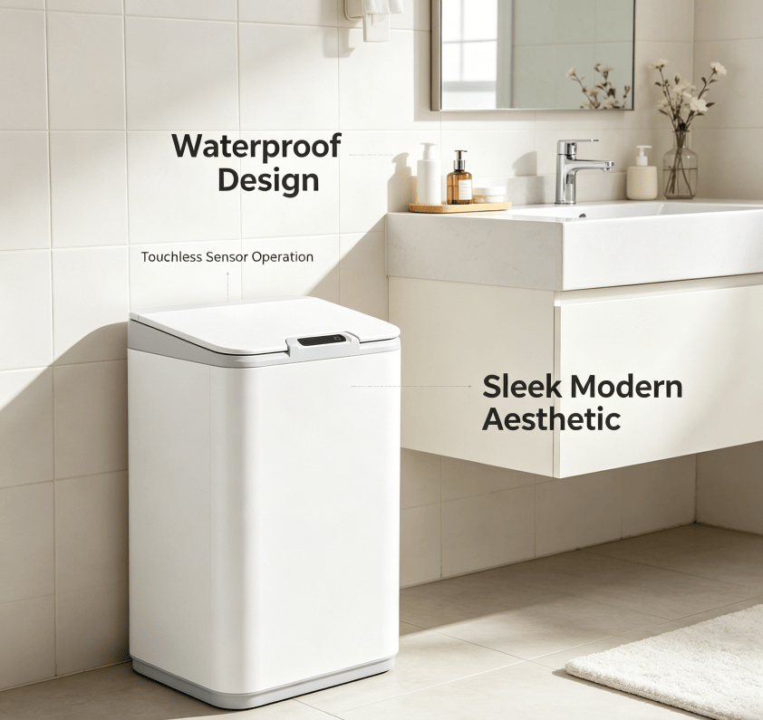 Modern Touchless Sensor Trash Can