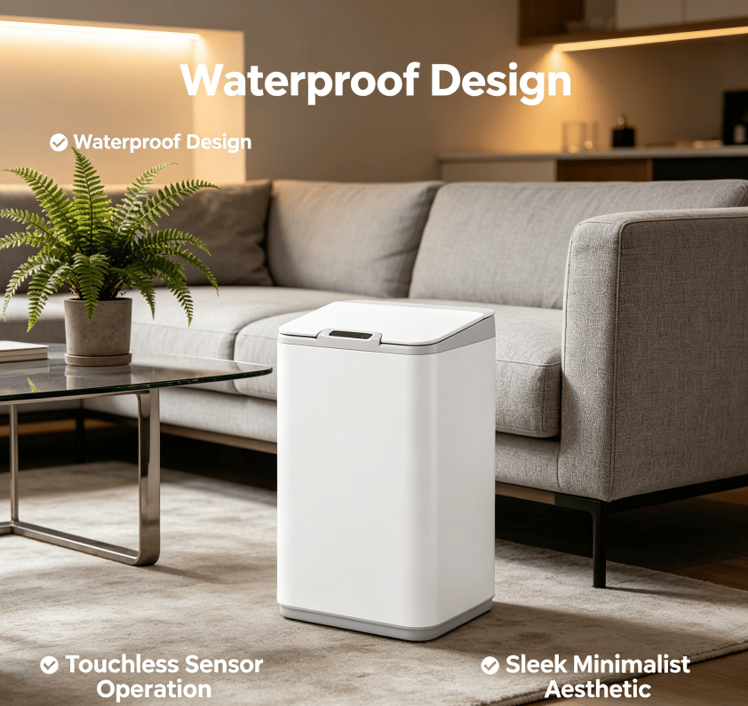 Modern Touchless Sensor Trash Can