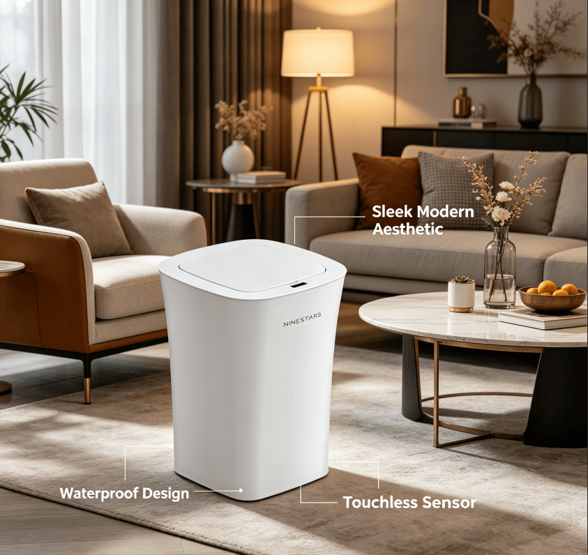Modern Touchless Sensor Trash Can