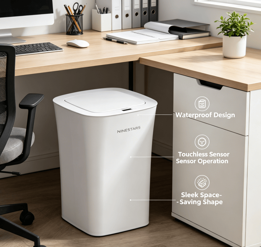 Modern Touchless Sensor Trash Can