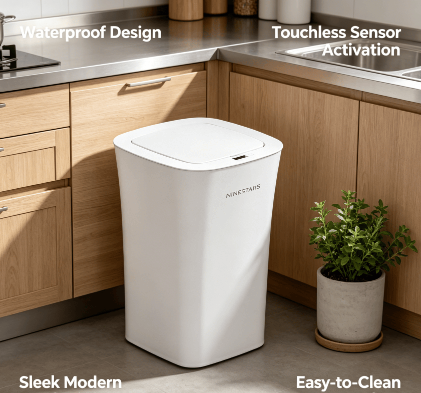 Modern Touchless Sensor Trash Can