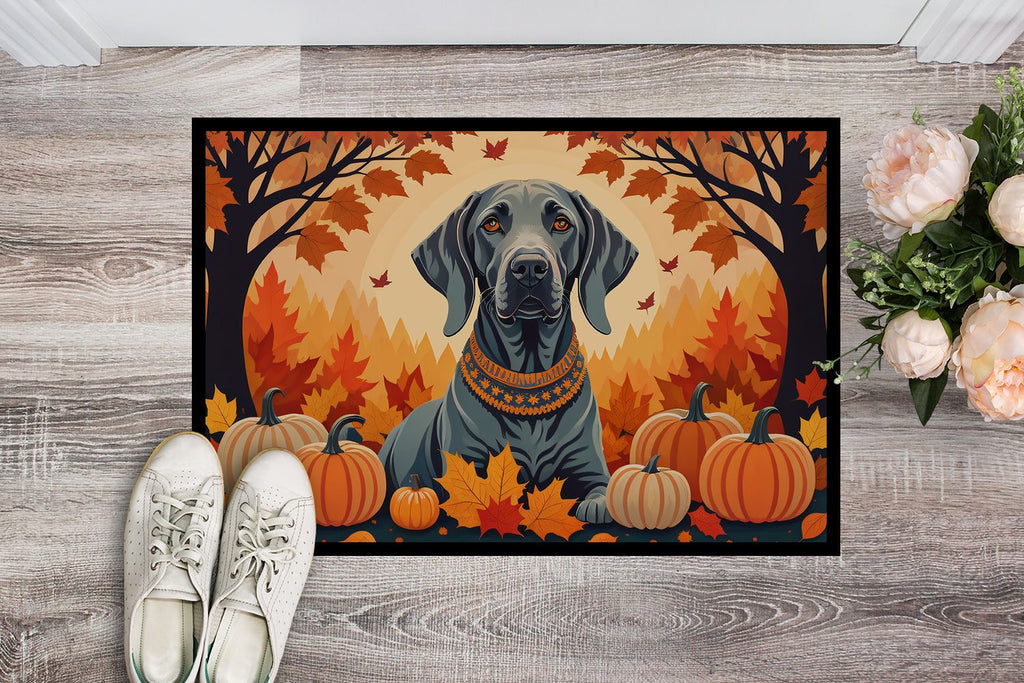 Weimaraner Fall Artwork Doormat