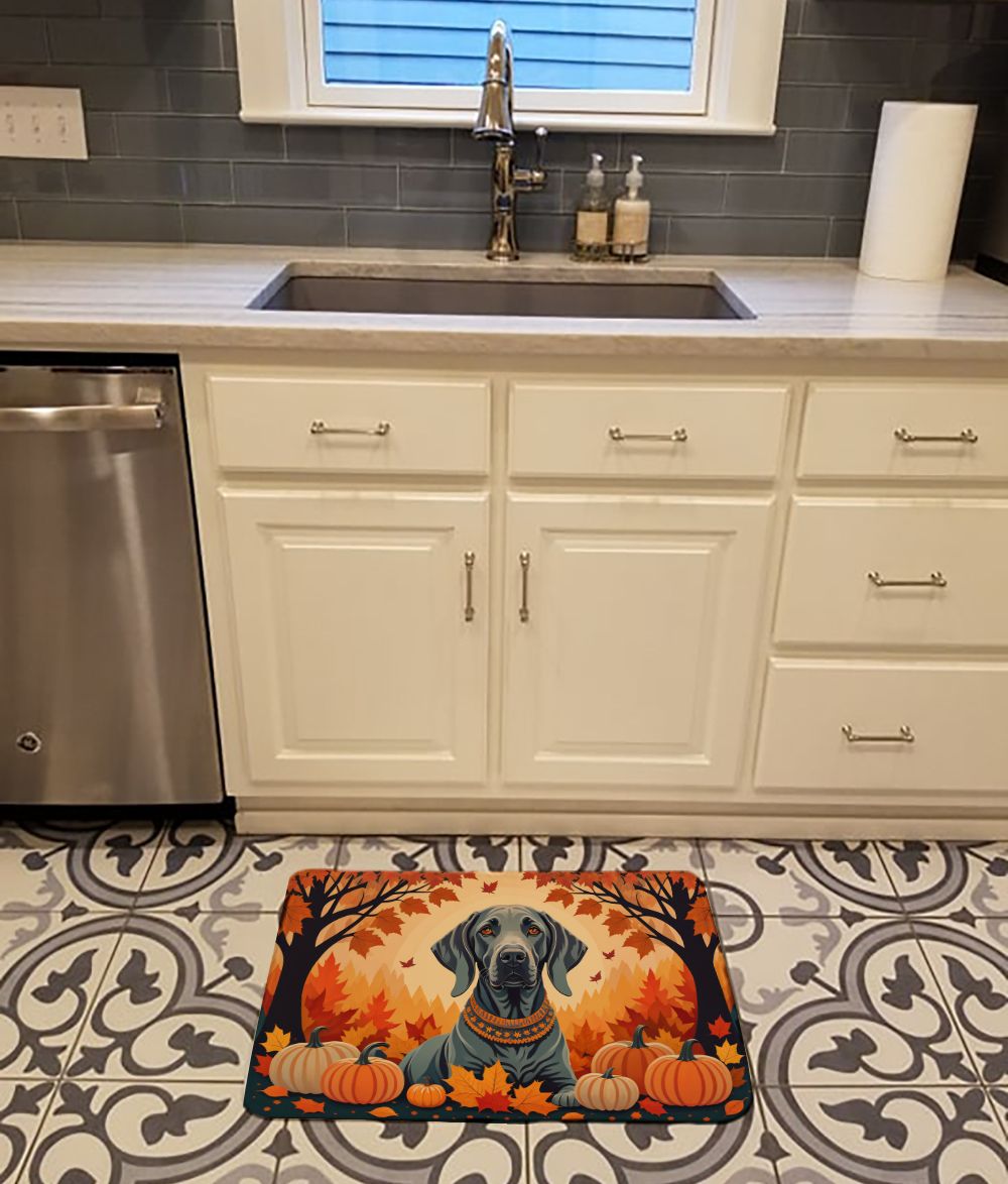 Cushioned Kitchen Mat with Machine-Washable Design and Artistic Flair