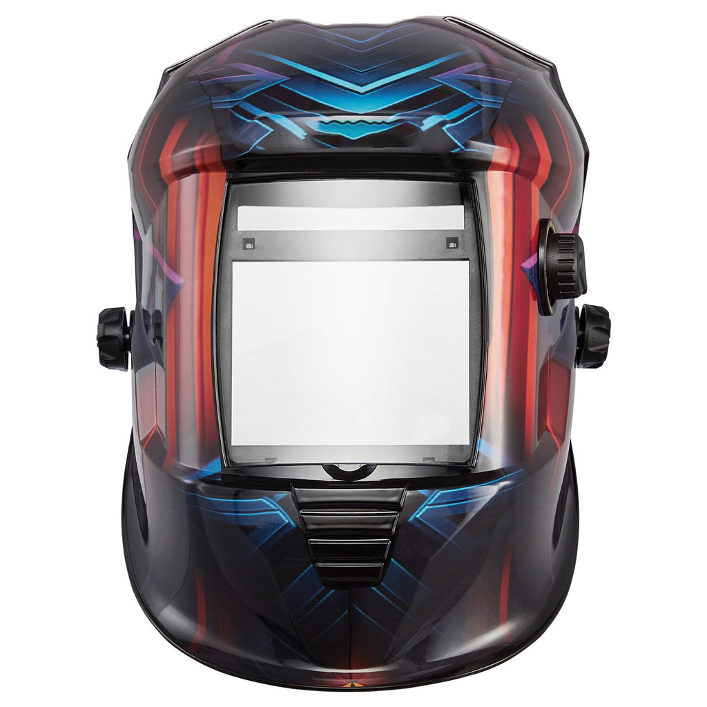 True Color Auto Darkening Welding Helmet - Large Viewing Screen, 4 Arc Sensors