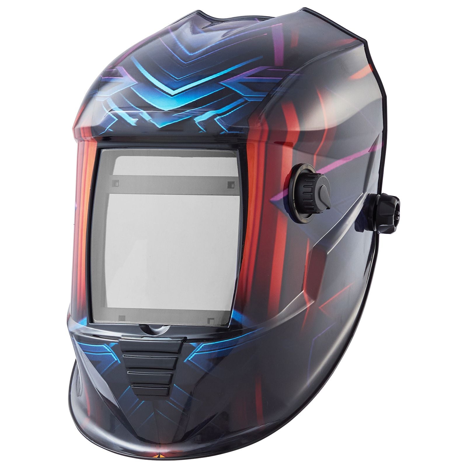 True Color Auto Darkening Welding Helmet - Large Viewing Screen, 4 Arc Sensors