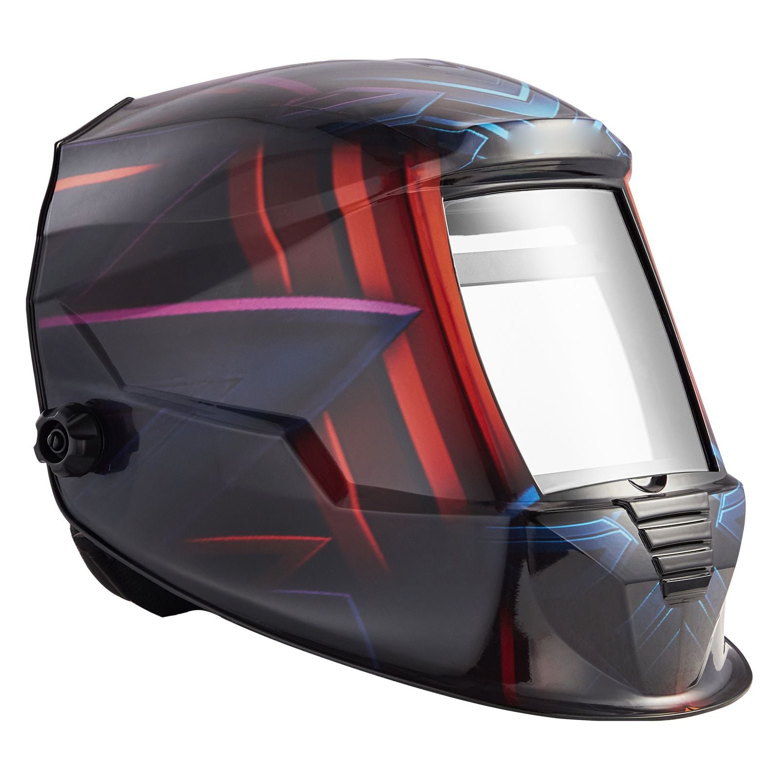 True Color Auto Darkening Welding Helmet - Large Viewing Screen, 4 Arc Sensors