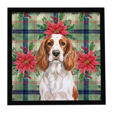 Welsh Springer Spaniel Christmas Framed Wall Art