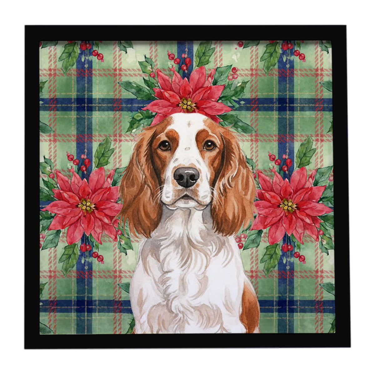 Welsh Springer Spaniel Christmas Framed Wall Art