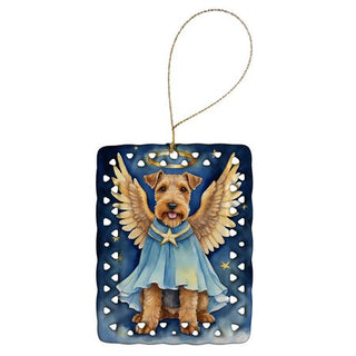 Welsh Terrier My Angel Personalized Christmas Ornament