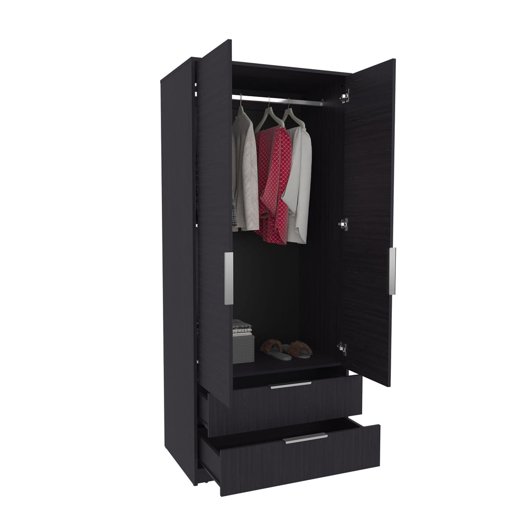 Wenden Armoire with Doors, Drawers, and Hanging Storage