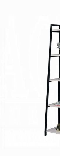 Wendral Natural & Black Finish 16"W Bookshelf