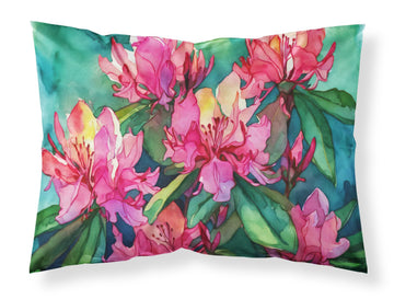 West Virginia Rhododendrons Watercolor Pillowcase