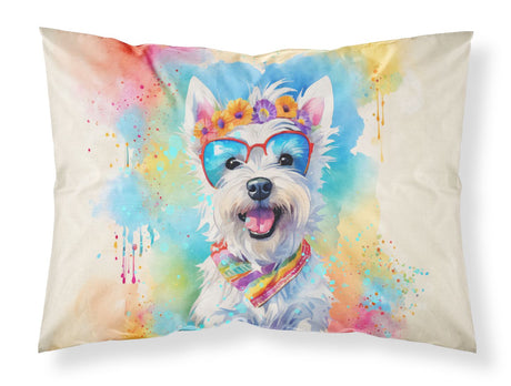 Westie Hippie Dawg Standard Pillowcase