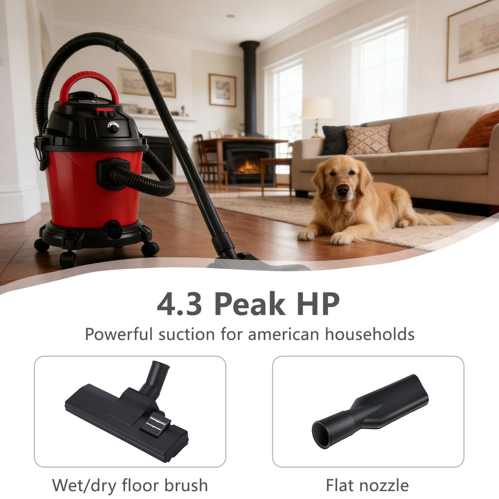Three-Function Wet Dry Shop Vacuum with Blower Mode