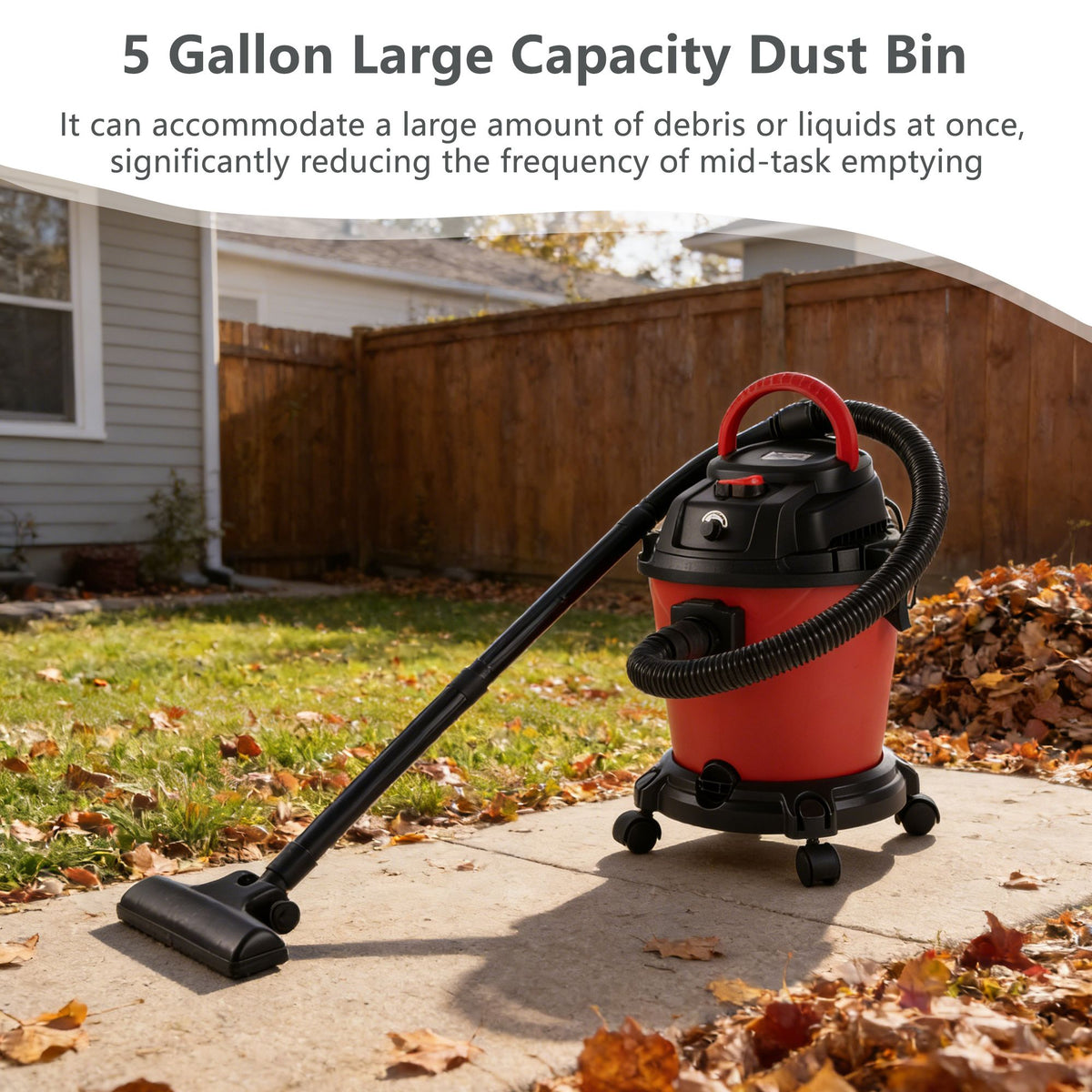Three-Function Wet Dry Shop Vacuum with Blower Mode