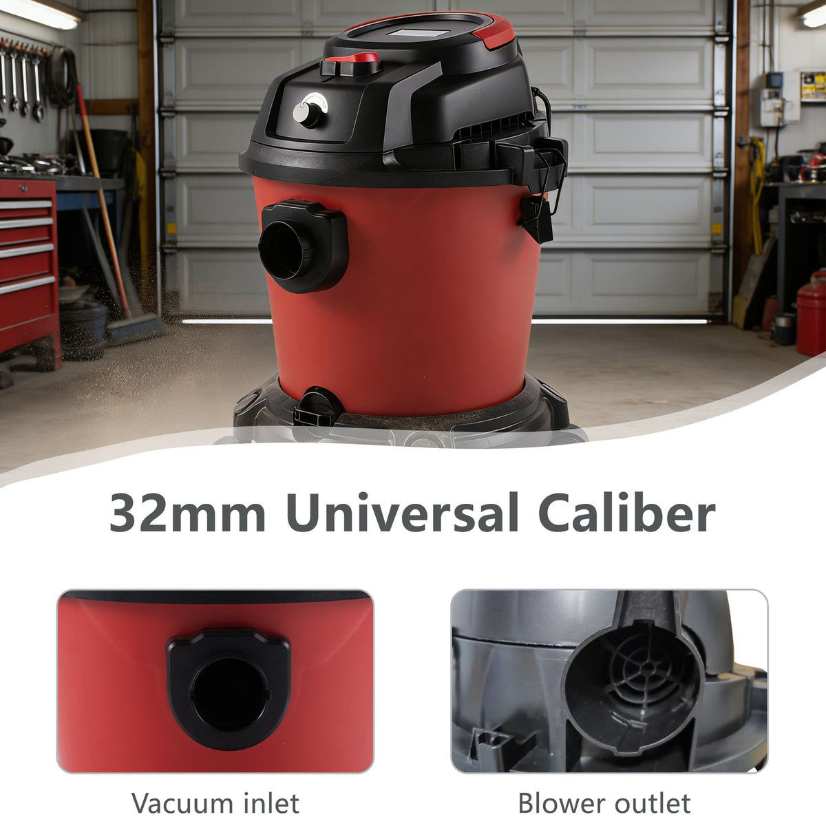 Three-Function Wet Dry Shop Vacuum with Blower Mode