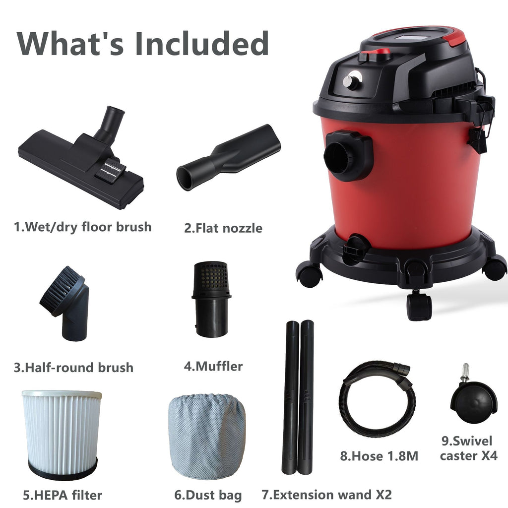 Three-Function Wet Dry Shop Vacuum with Blower Mode