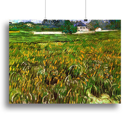 Wheat Field at Auvers with White House Van Gogh Canvas Print or Poster