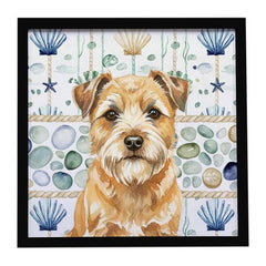 Wheaten Border Terrier Coastal Wall Art