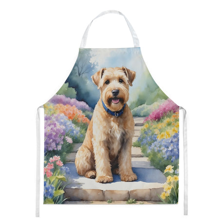 Wheaten Terrier Spring Path Art Apron