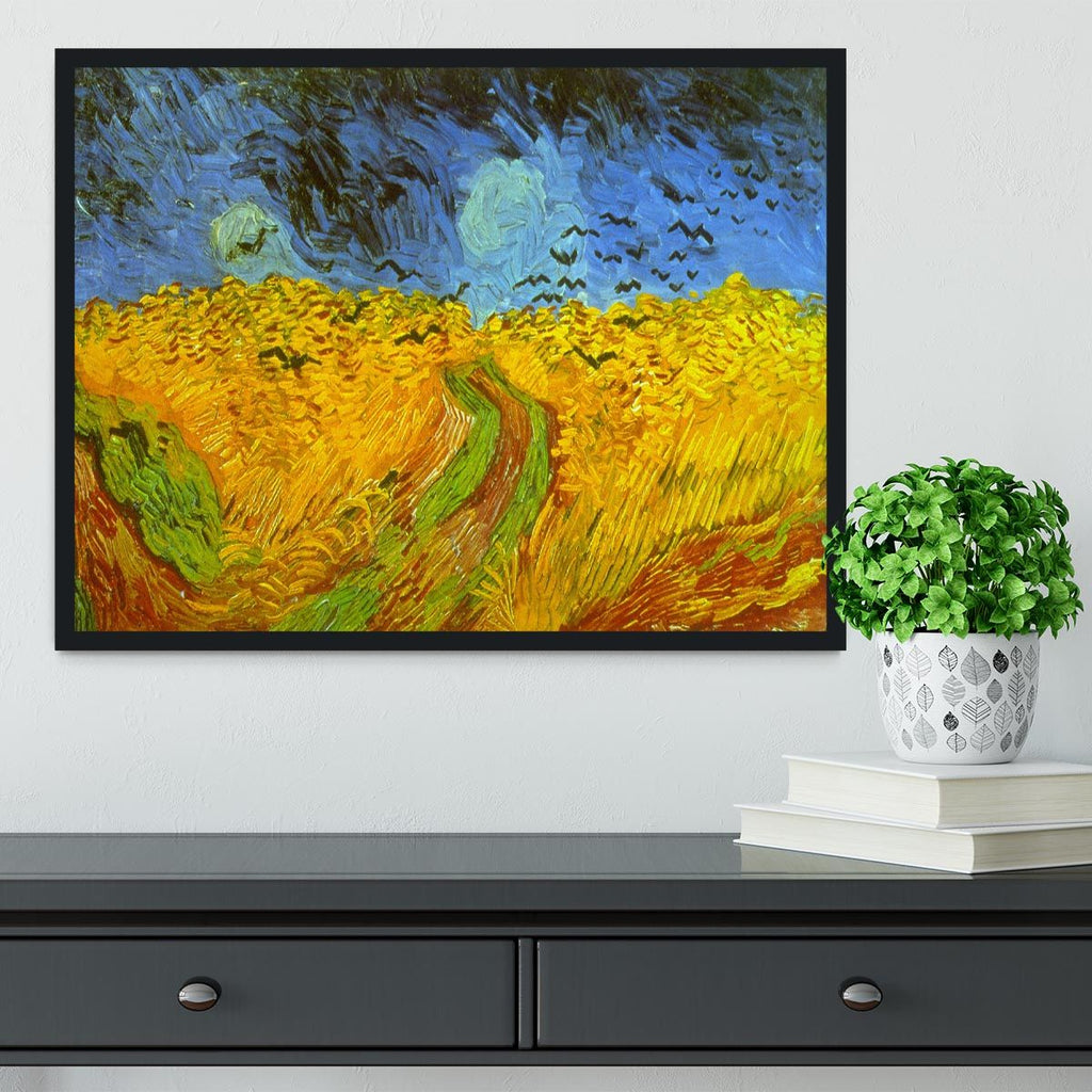 Wheatfield Framed Print with Vivid Color