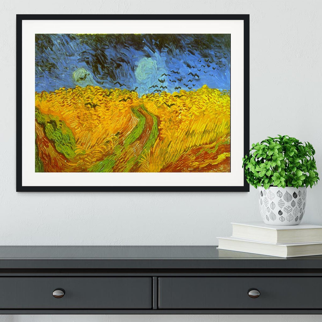 Wheatfield Framed Print with Vivid Color