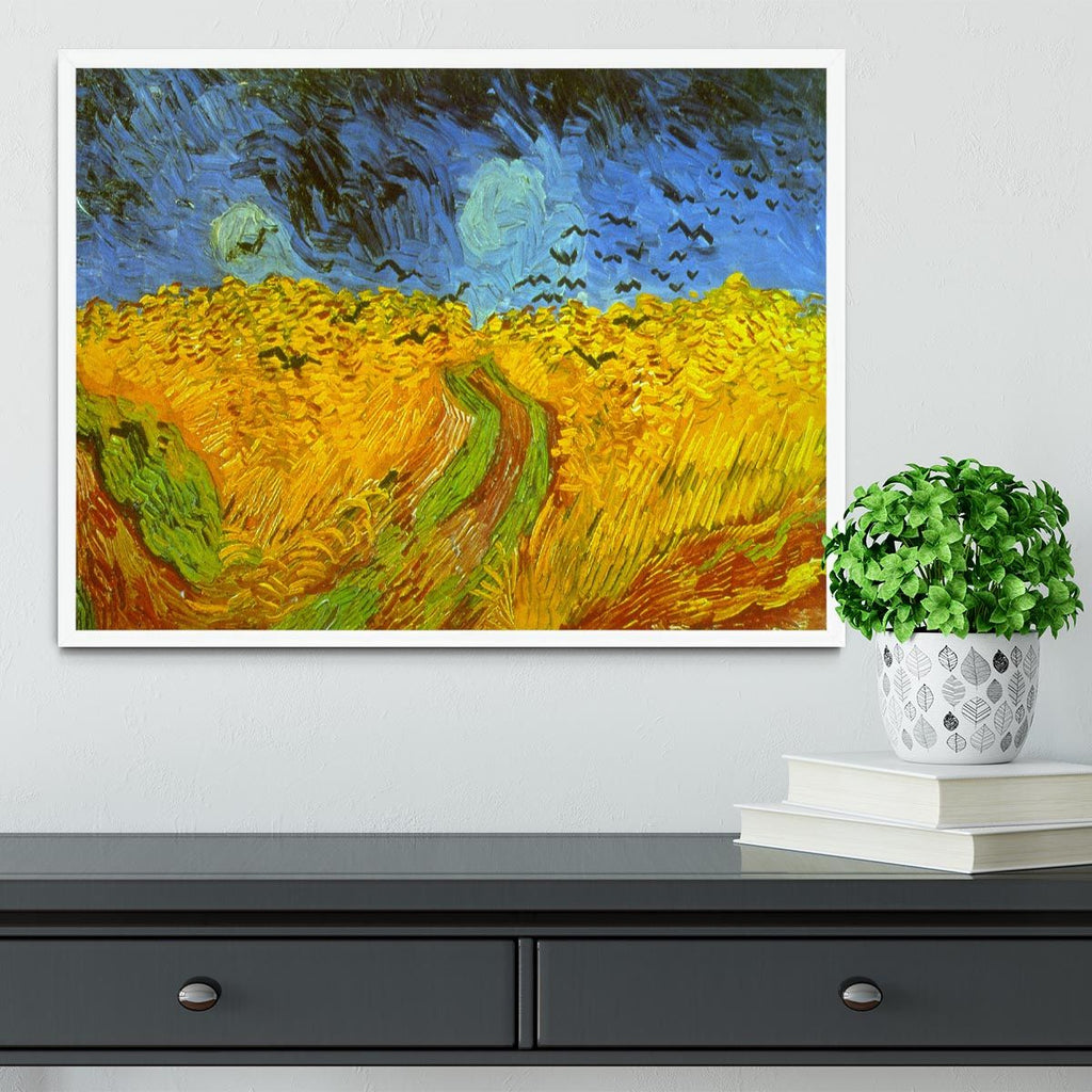 Wheatfield Framed Print with Vivid Color