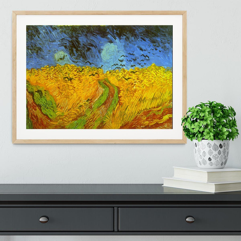 Wheatfield Framed Print with Vivid Color
