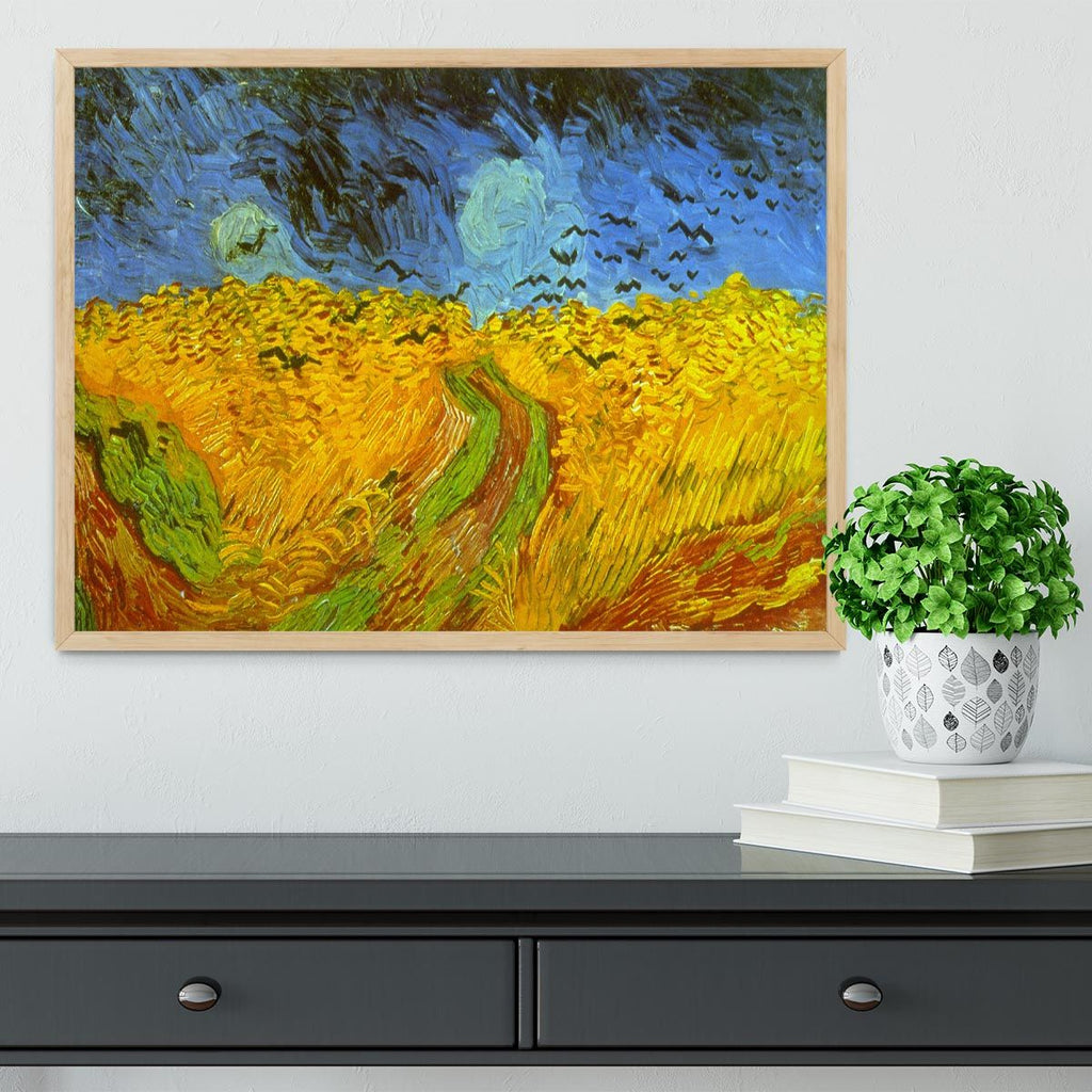 Wheatfield Framed Print with Vivid Color