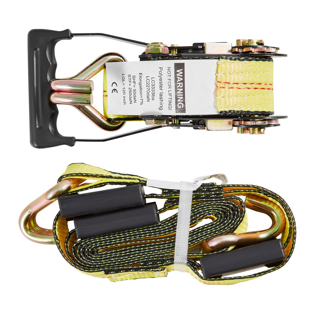Clamp-Style Wheel Tie-Down Kit with J-Hooks